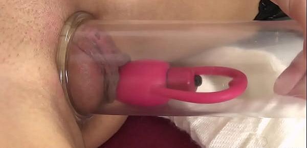  Teen uses a toy on her tight ass